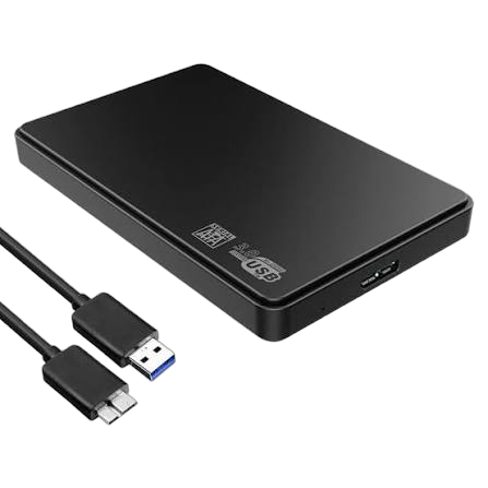 Sh. 2.5 inch External Hard Drive Enclosure USB 3.0 to SATA SSD HDD Caddy, SSD Reader, 5Gbps UASP Supported, Portable HDD SSD Case Compatible with Laptop/PC/PS4/Xbox, Black